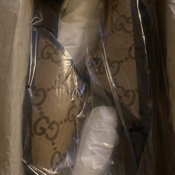 Gucci River Monogram Prin Mules DS UK Size 13 US Size 14 main image 4